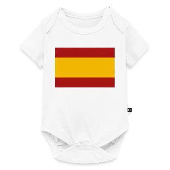 SPANISCHE FLAGGE - Baby Premium Kurzarmbody - Weiß - Vorne