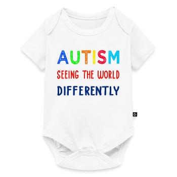 Autismus anders sehen - Baby Premium Kurzarmbody - Weiß - Vorne