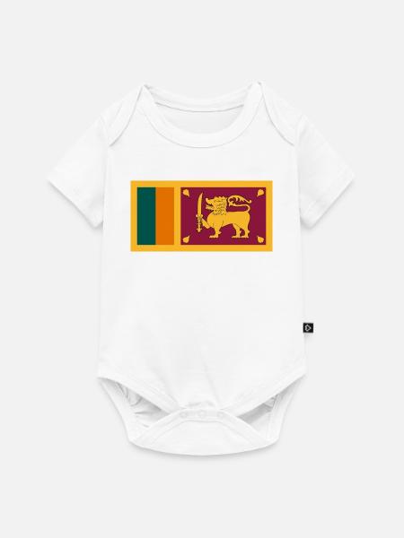 Sri Lanka - Baby Premium Kurzarmbody - Weiß