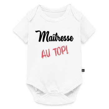GELIEBTE - Baby Premium Kurzarmbody - Weiß - Vorne