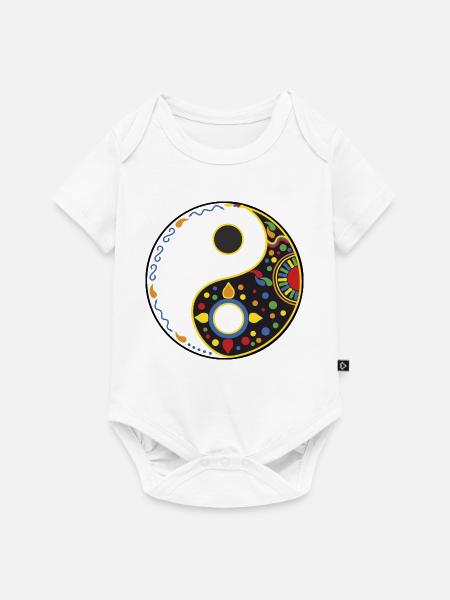 tao bunt - Baby Premium Kurzarmbody - Weiß