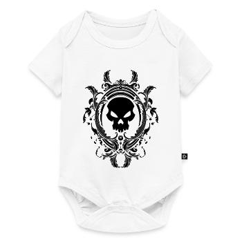 Totenkopf - Baby Premium Kurzarmbody - Weiß - Vorne