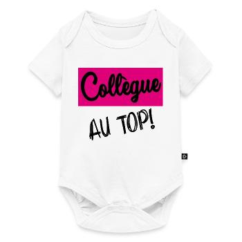 KOLLEGE - Baby Premium Kurzarmbody - Weiß - Vorne