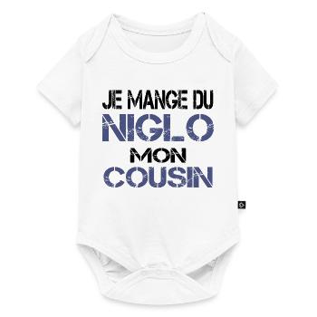 Je mange du Niglo - Body à manches courtes Premium Bébé - blanc - Devant