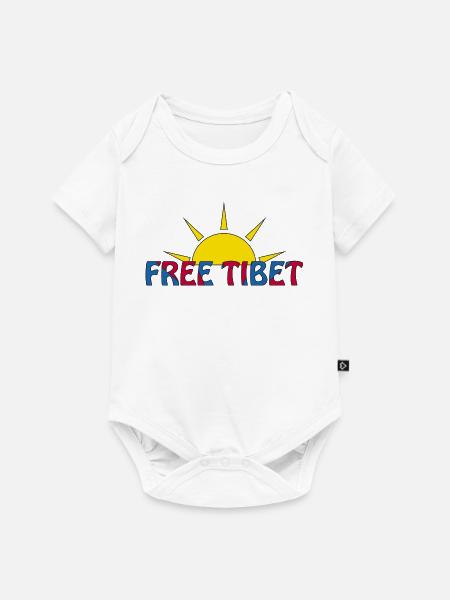 free tibet - Baby Premium Kurzarmbody - Weiß
