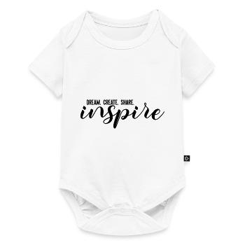 RÊVER. CRÉER. PARTAGER. inspirer - Body à manches courtes Premium Bébé - blanc - Devant