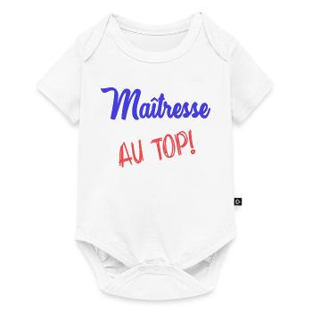 GELIEBTE - Baby Premium Kurzarmbody - Weiß - Vorne