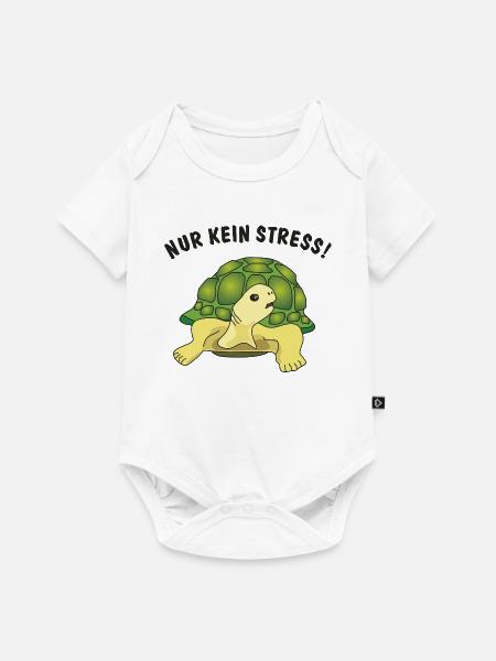 nur kein stress - Baby Premium Kurzarmbody - Weiß