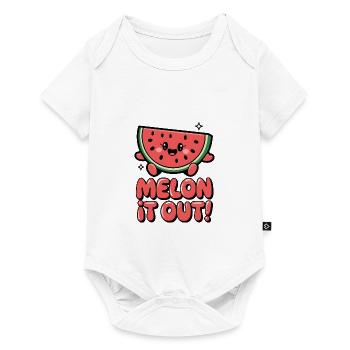 Melone es aus! - Baby Premium Kurzarmbody - Weiß - Vorne