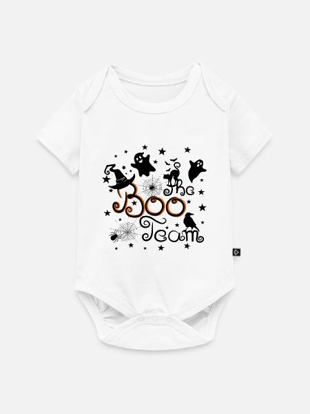the Boo Team Halloween - Baby Premium Kurzarmbody - Weiß