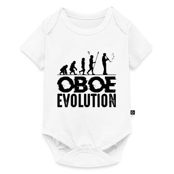 Oboe - Baby Premium Kurzarmbody - Weiß - Vorne