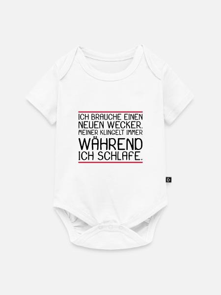 Lustige Sprüche - Baby Premium Kurzarmbody - Weiß
