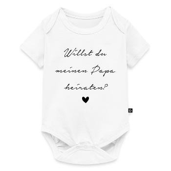 Heiratsantrag - Baby Premium Kurzarmbody - Weiß - Vorne