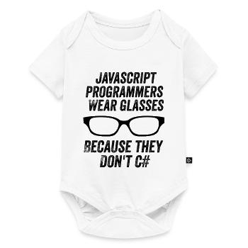 Lustige Javascript-Programmierer - Baby Premium Kurzarmbody - Weiß - Vorne