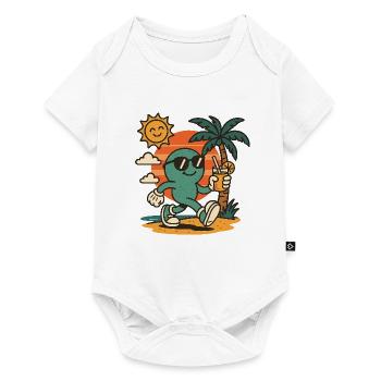 Gute Laune - Baby Premium Kurzarmbody - Weiß - Vorne