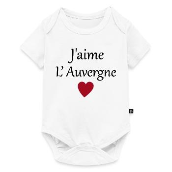 J'aime l'auvergne - Body à manches courtes Premium Bébé - blanc - Devant