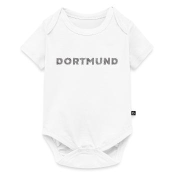 Dortmund ville allemande NRW Lettrage d’éclosion - Body à manches courtes Premium Bébé - blanc - Devant