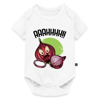 Onion chaos neon illustration - Baby Premium short-sleeve bodysuit - white - Front