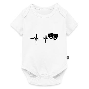 Drama Masks Theatre Heart palpitations - Baby Premium short-sleeve bodysuit - white - Front
