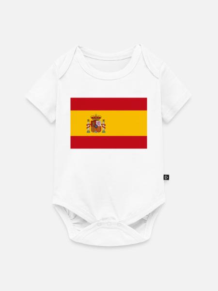 Spanien - Baby Premium Kurzarmbody - Weiß