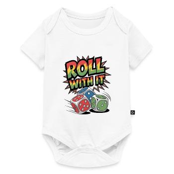 Lass dich darauf ein - Baby Premium Kurzarmbody - Weiß - Vorne