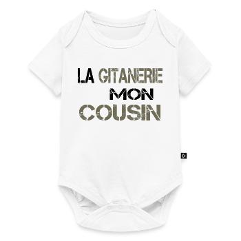 La gitanerie mon cousin - Body à manches courtes Premium Bébé - blanc - Devant