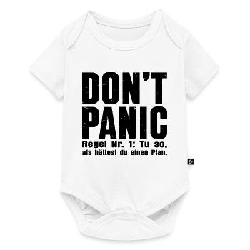 "DON'T PANIC" – The cult shirt - Baby Premium short-sleeve bodysuit - white - Front