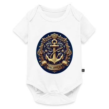 Skipper Logo - Baby Premium short-sleeve bodysuit - white - Front