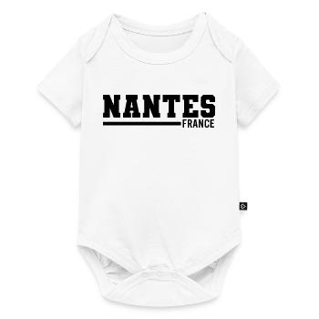 Nantes | Frankreich - Baby Premium Kurzarmbody - Weiß - Vorne