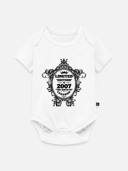 2007 - Baby Premium Kurzarmbody - Weiß