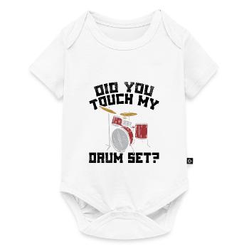 Schlagzeuger Schlagzeug - Baby Premium Kurzarmbody - Weiß - Vorne