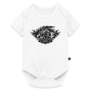 Tractor Pulling Logo - Baby Premium short-sleeve bodysuit - white - Front