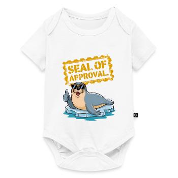Sceau d’approbation - Body à manches courtes Premium Bébé - blanc - Devant