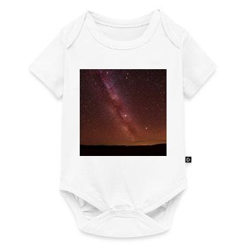 Sternenhimmel Vergleichsbild - Baby Premium Kurzarmbody - Weiß - Vorne