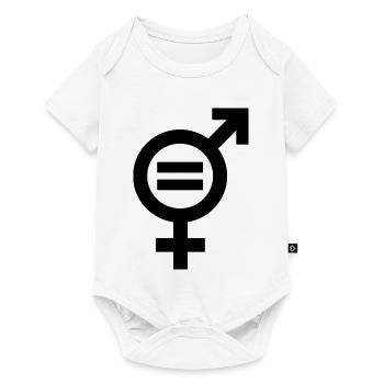 Gender Equality Symbol Emancipation Equality - Baby Premium short-sleeve bodysuit - white - Front