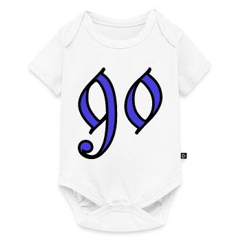 90. 90 ANS. 90e ANNIVERSAIRE. ANNIVERSAIRE 90 ANS. - Body à manches courtes Premium Bébé - blanc - Devant