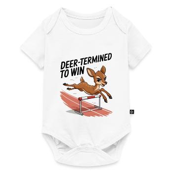 Deer-Termined pour gagner - Body à manches courtes Premium Bébé - blanc - Devant