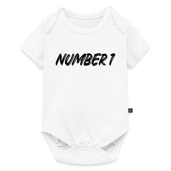 Numéro 1 - un - premier - premier - 1 - numéro 1 - Body à manches courtes Premium Bébé - blanc - Devant