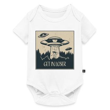 Außerirdischer Ufo Lustig Weltraum Geschenk - Baby Premium Kurzarmbody - Weiß - Vorne