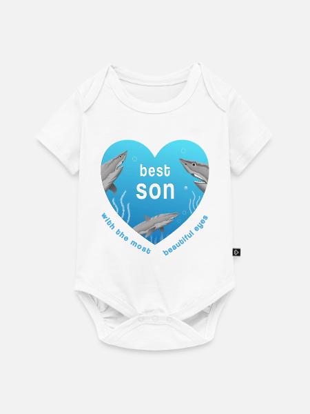 best son - Baby Premium Kurzarmbody - Weiß