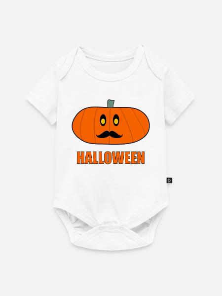 HALLOWEEN. KÜRBIS. HALLOWEEN-KÜRBIS - Baby Premium Kurzarmbody - Weiß