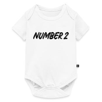 Number 2 - zwei - zweiter - zweite - 2 - Nummer 2 - Baby Premium Kurzarmbody - Weiß - Vorne