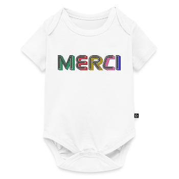 Vielen Dank - Baby Premium Kurzarmbody - Weiß - Vorne