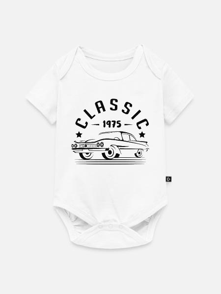 Klassisch 1975. - Baby Premium Kurzarmbody - Weiß