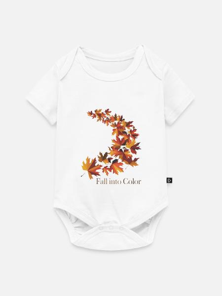 Fallen Sie in Farbe - Baby Premium Kurzarmbody - Weiß