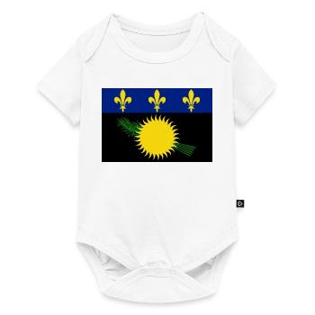 Guadeloupe - Baby Premium Kurzarmbody - Weiß - Vorne
