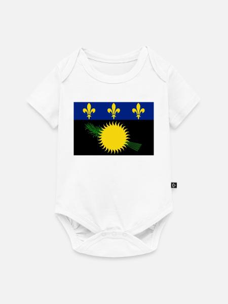 Guadeloupe - Baby Premium Kurzarmbody - Weiß
