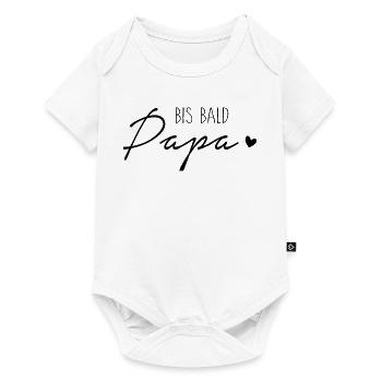 Bis bald, Papa - Baby Premium Kurzarmbody - Weiß - Vorne