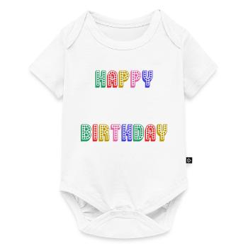 ALLES GUTE ZUM GEBURTSTAG. JAHRESTAG. - Baby Premium Kurzarmbody - Weiß - Vorne