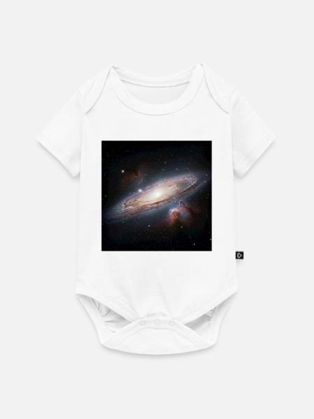 Galaxie Window of Light - Baby Premium Kurzarmbody - Weiß